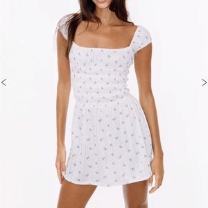 With Jean Marseille Dress Blue Pointelle